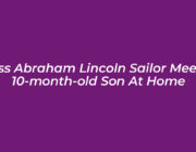 uss abraham lincoln sailor meets 10 month old son at home D5wS