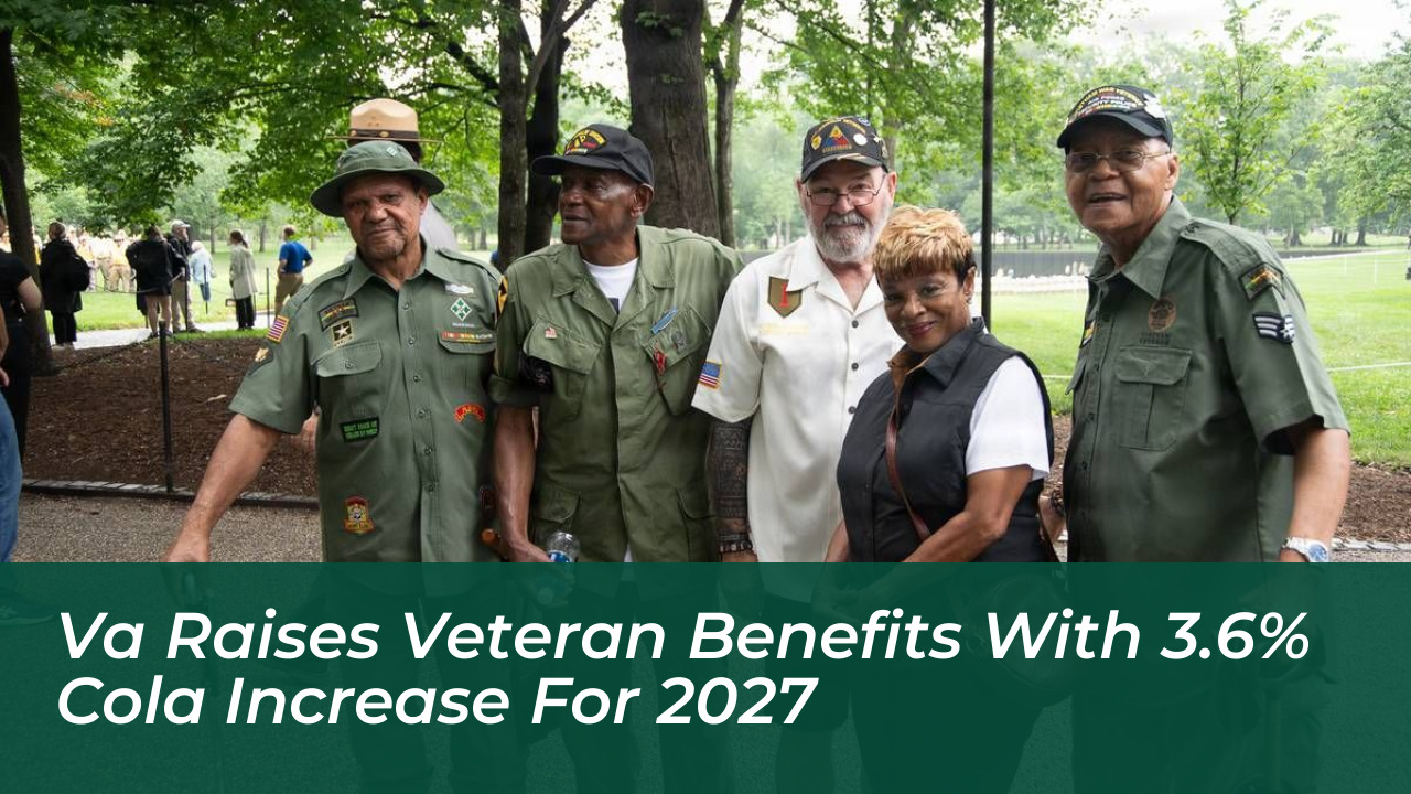 va raises veteran benefits with 3 6 cola increase for 2027 opAE