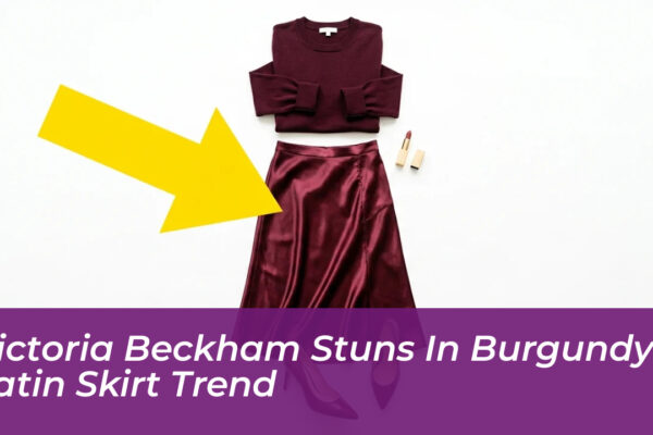 victoria beckham stuns in burgundy satin skirt trend dloU