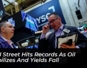 wall street hits records as oil stabilizes and yields fall e8eQ