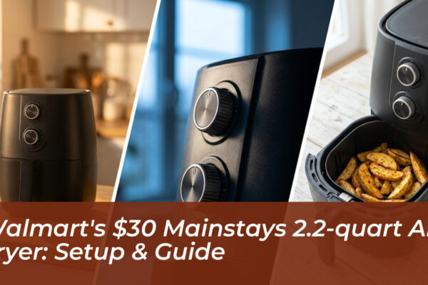 walmarts 30 mainstays 2 2 quart air fryer setup guide jQgE
