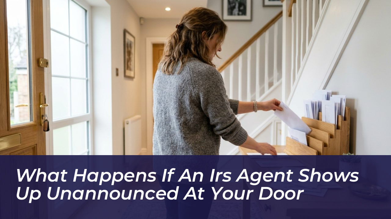 what happens if an irs agent shows up unannounced at your door LRDj