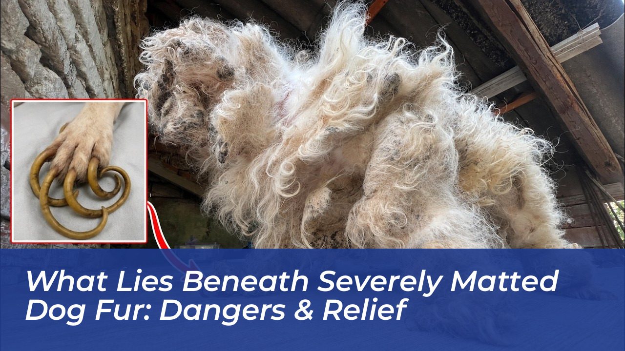 what lies beneath severely matted dog fur dangers relief KBDC