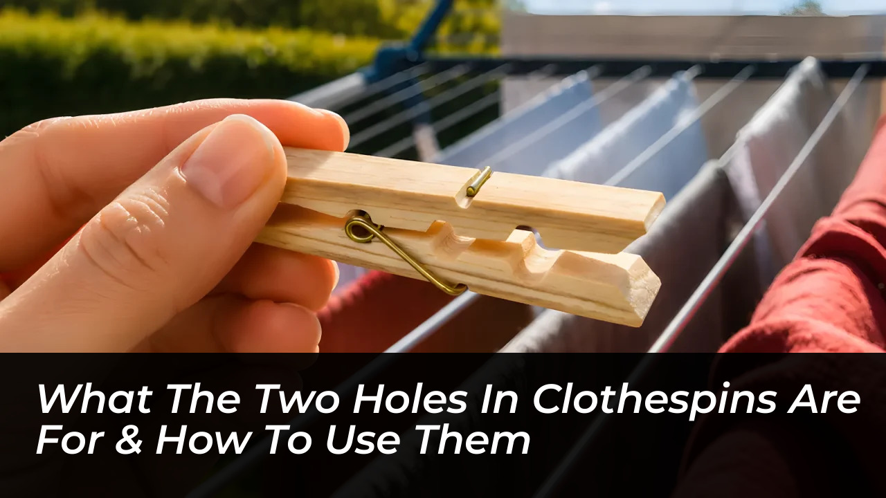 what the two holes in clothespins are for how to use them SS4e