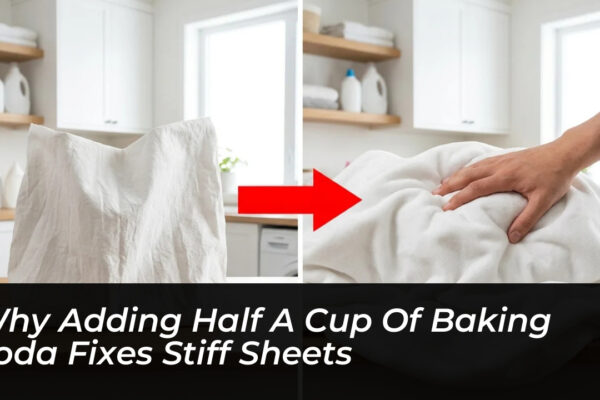 why adding half a cup of baking soda fixes stiff sheets dXDh