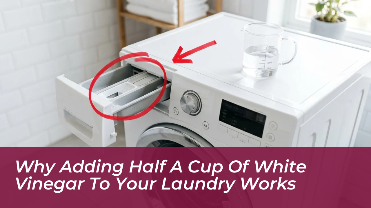 why adding half a cup of white vinegar to your laundry works