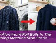 why aluminum foil balls in the washing machine stop static Q5Mv