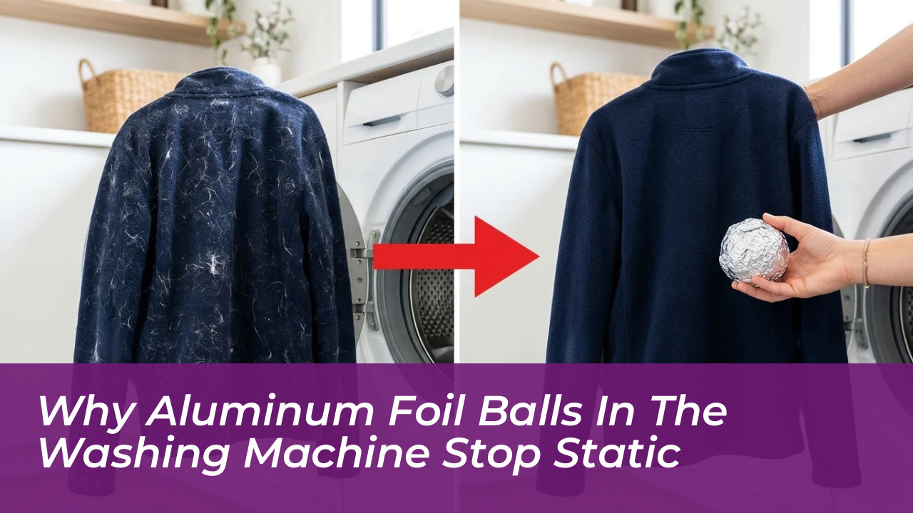 why aluminum foil balls in the washing machine stop static Q5Mv