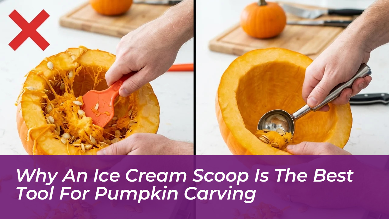 why an ice cream scoop is the best tool for pumpkin carving CtRR