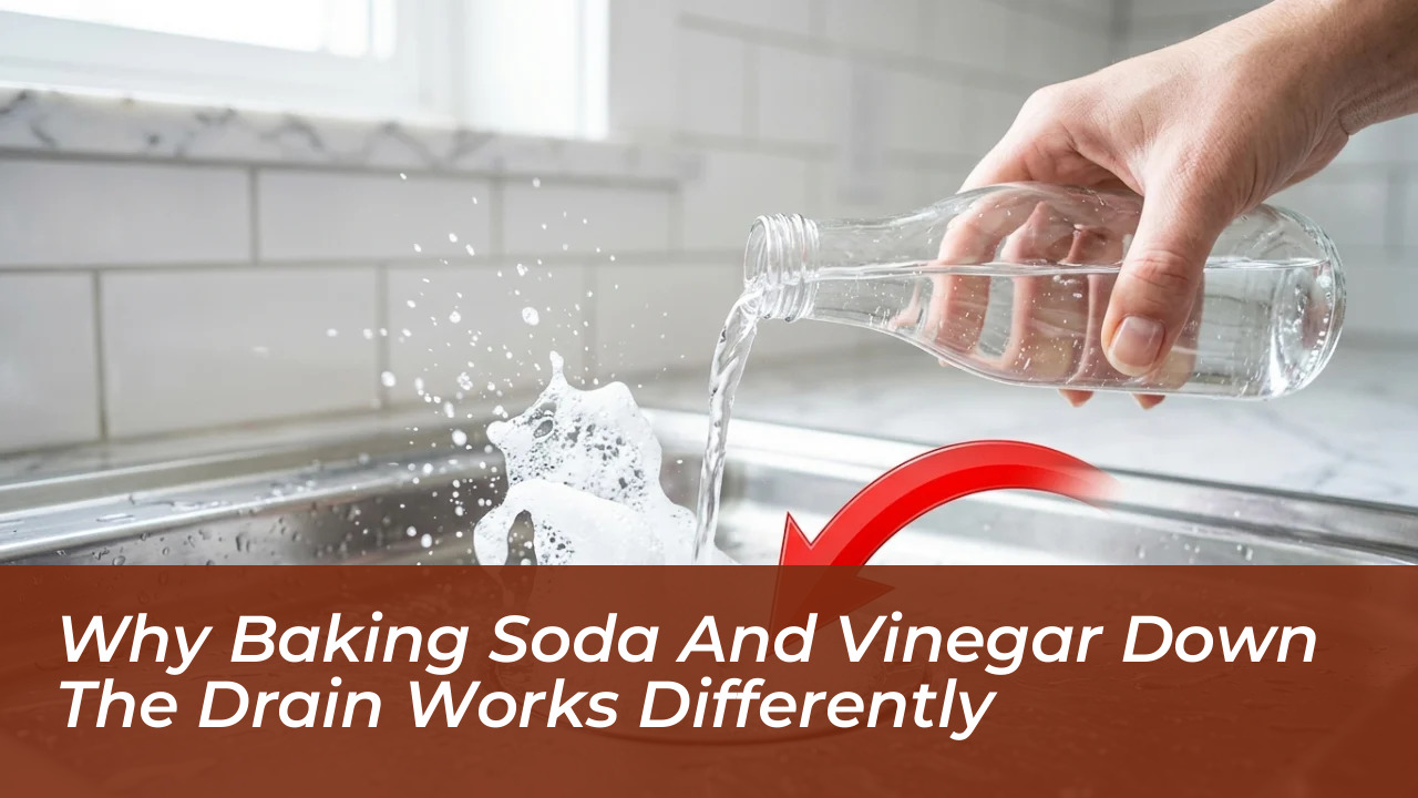 why baking soda and vinegar down the drain works differently K1VA