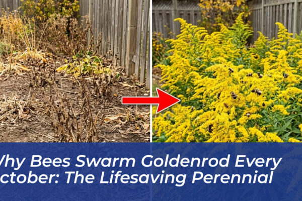 why bees swarm goldenrod every october the lifesaving perennial eVlO