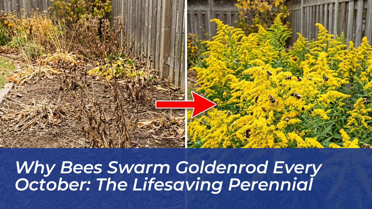 why bees swarm goldenrod every october the lifesaving perennial eVlO