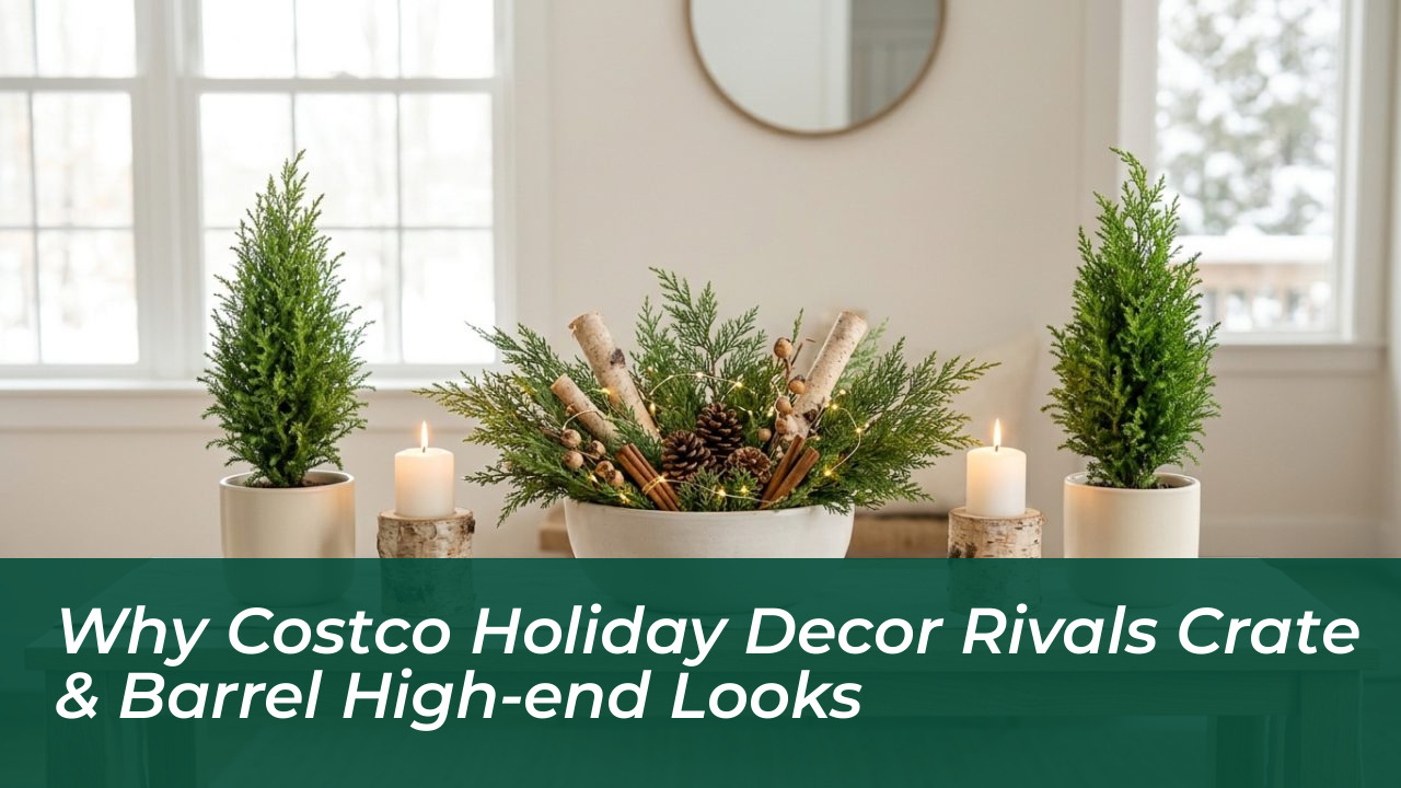 why costco holiday decor rivals crate barrel high end looks kKkt