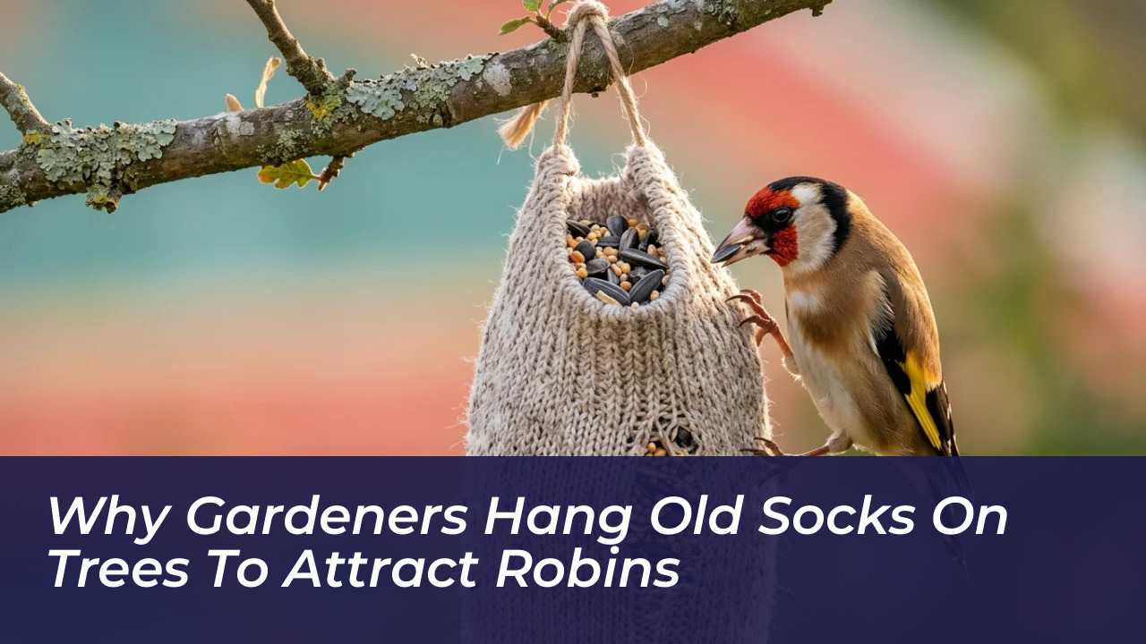 why gardeners hang old socks on trees to attract robins SgyZ