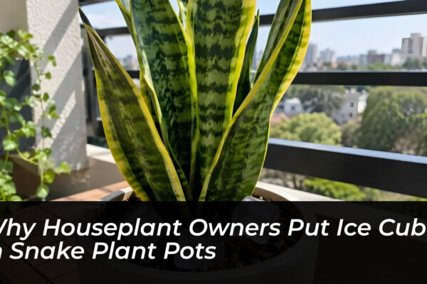 why houseplant owners put ice cubes in snake plant pots H1f3