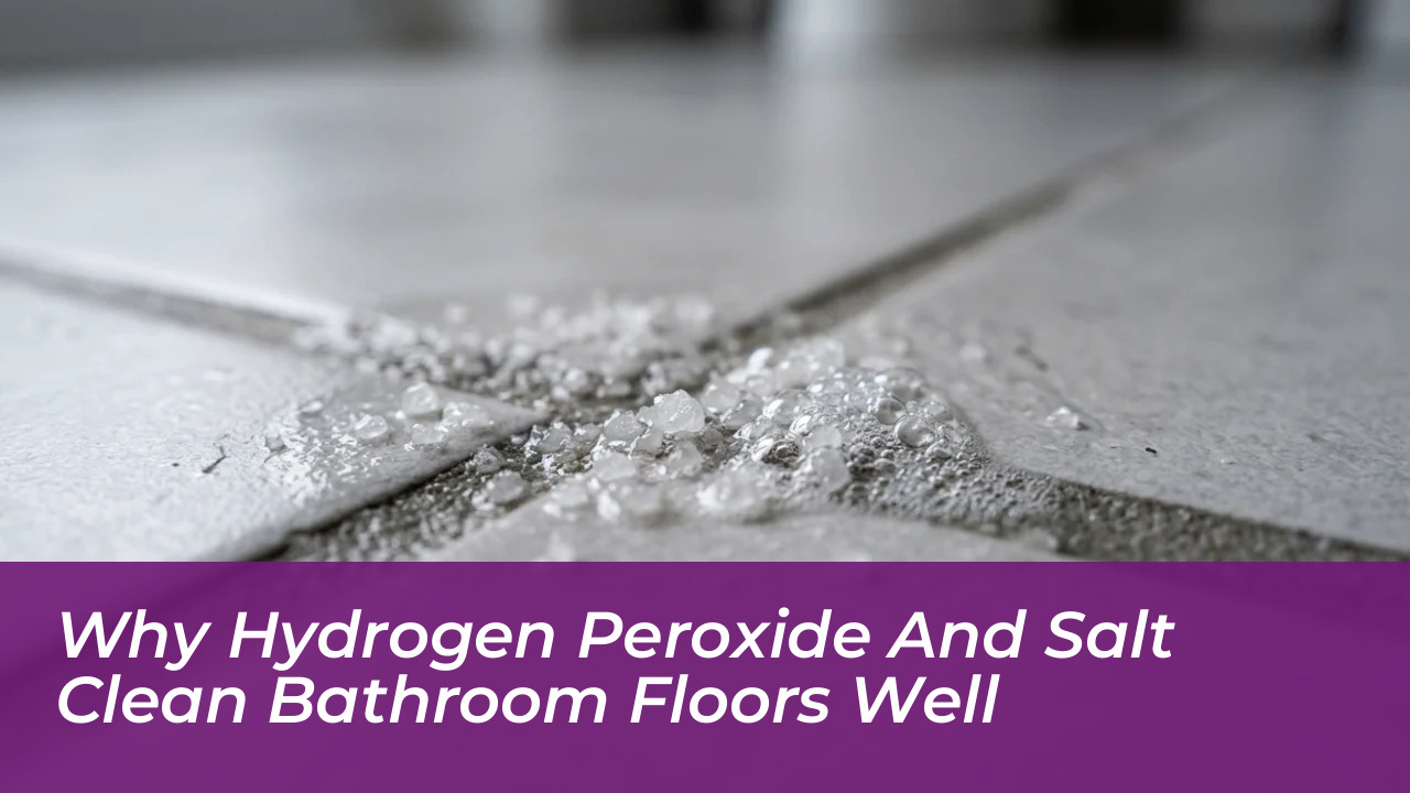 why hydrogen peroxide and salt clean bathroom floors well k4C1
