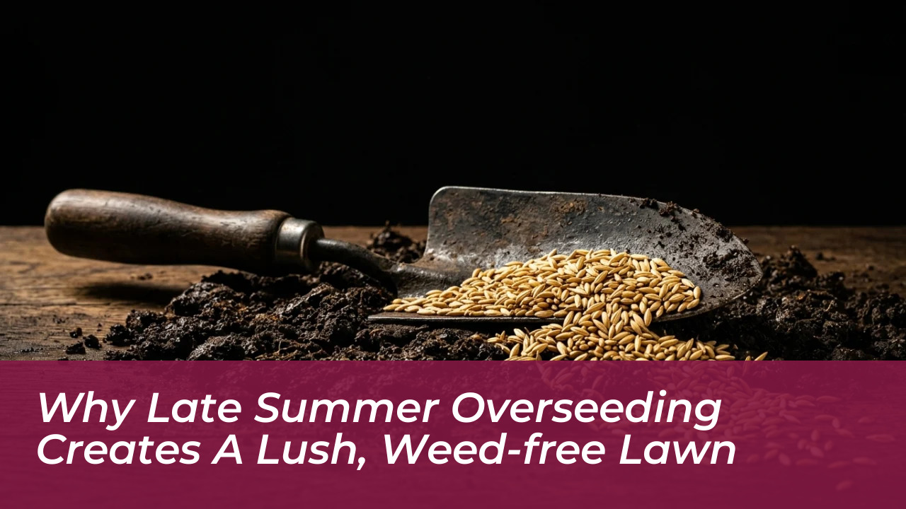 why late summer overseeding creates a lush weed free lawn miEY