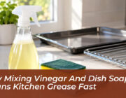 why mixing vinegar and dish soap cleans kitchen grease fast Q1IX