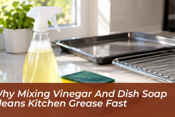 why mixing vinegar and dish soap cleans kitchen grease fast Q1IX