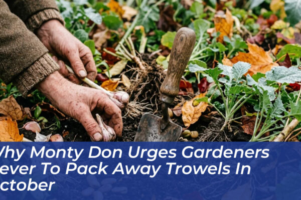 why monty don urges gardeners never to pack away trowels in october uFKJ