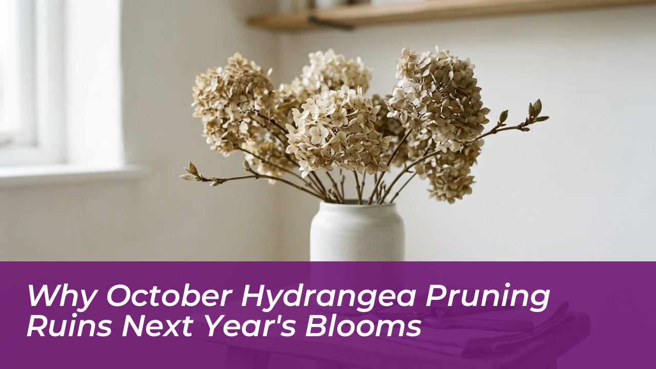 why october hydrangea pruning ruins next years blooms YqLt