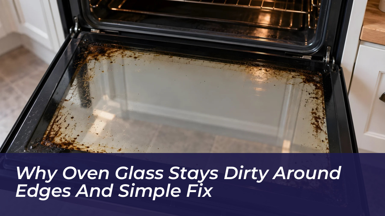 why oven glass stays dirty around edges and simple fix KgDD