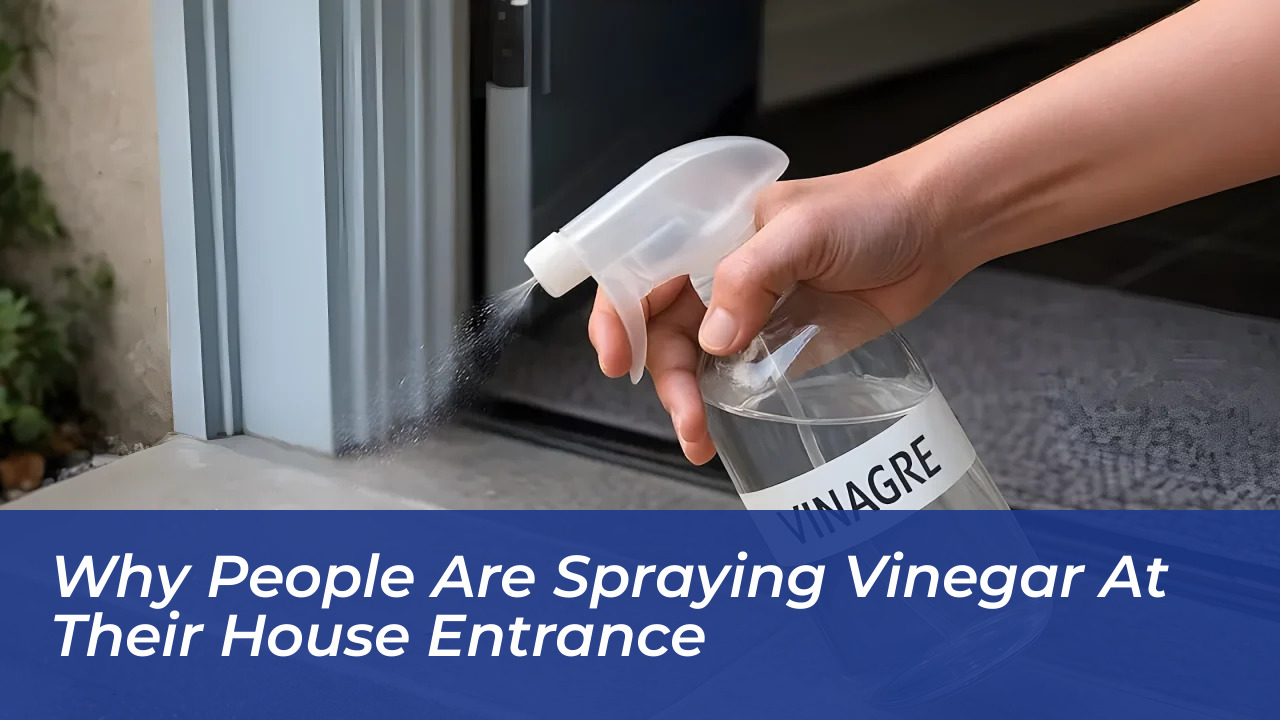 why people are spraying vinegar at their house entrance lhKh
