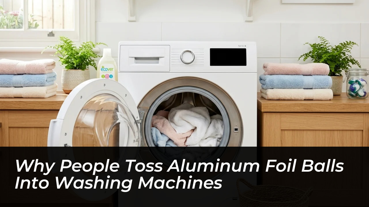 why people toss aluminum foil balls into washing machines Wlg1