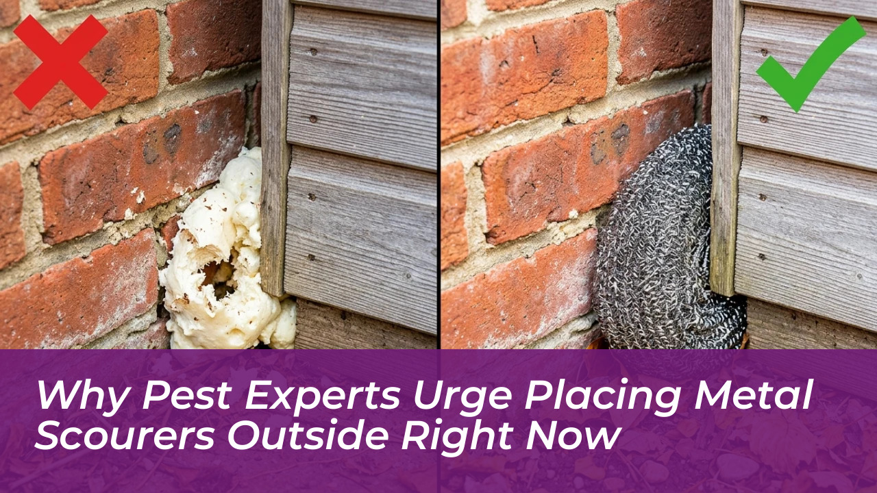why pest experts urge placing metal scourers outside right now