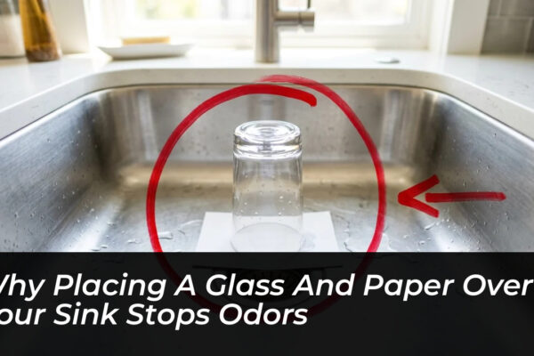 why placing a glass and paper over your sink stops odors vmAq