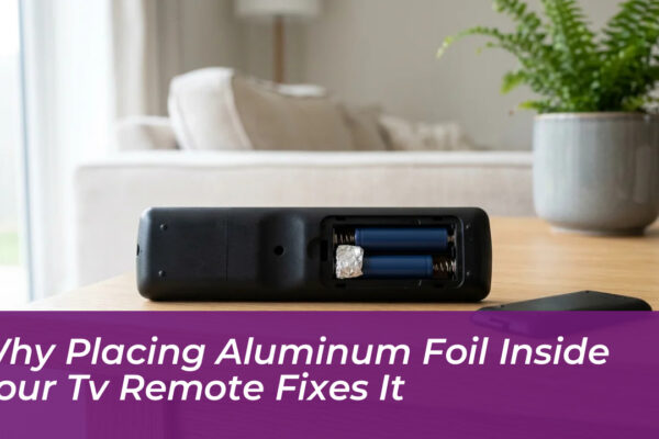 why placing aluminum foil inside your tv remote fixes it oPAJ