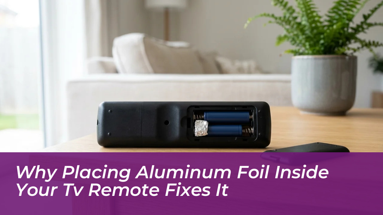 why placing aluminum foil inside your tv remote fixes it oPAJ