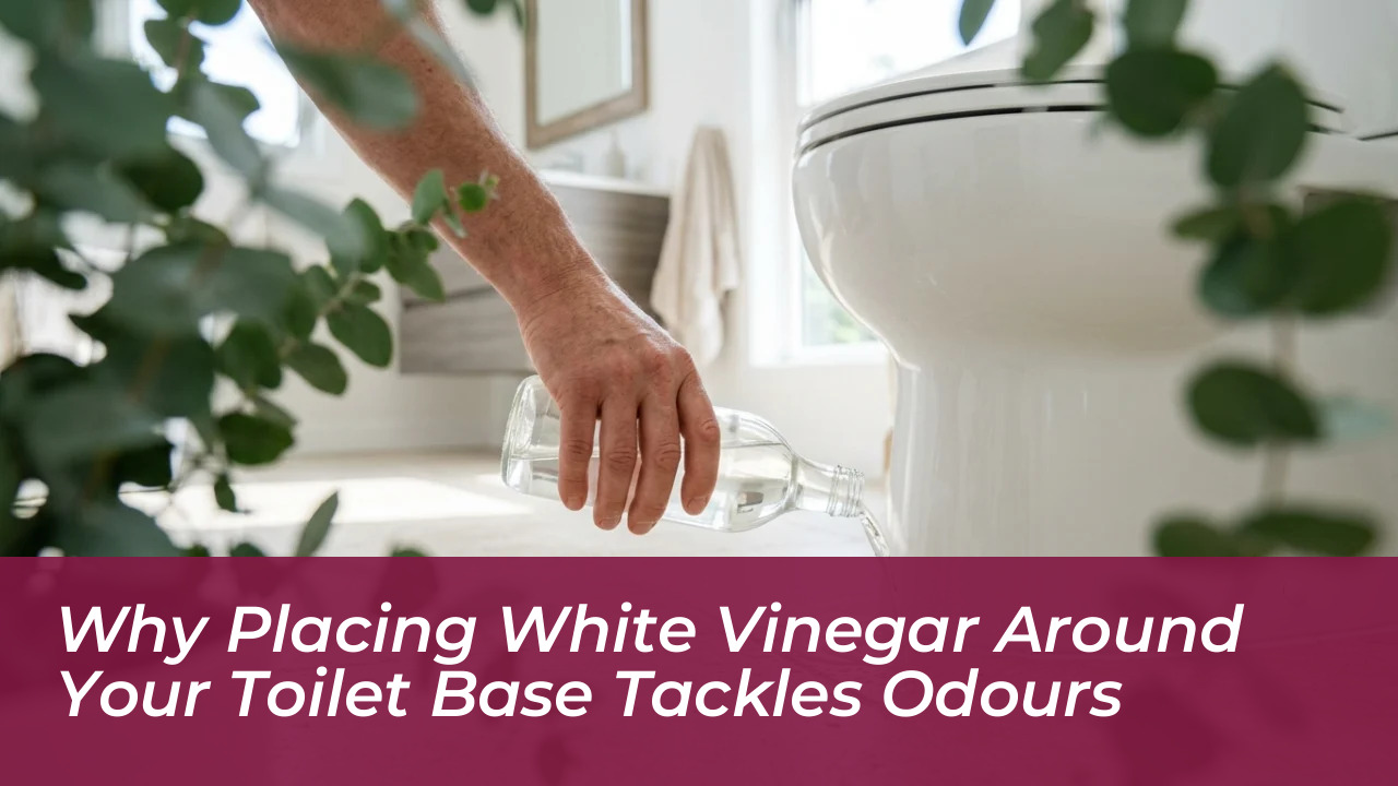 why placing white vinegar around your toilet base tackles odours p4zW