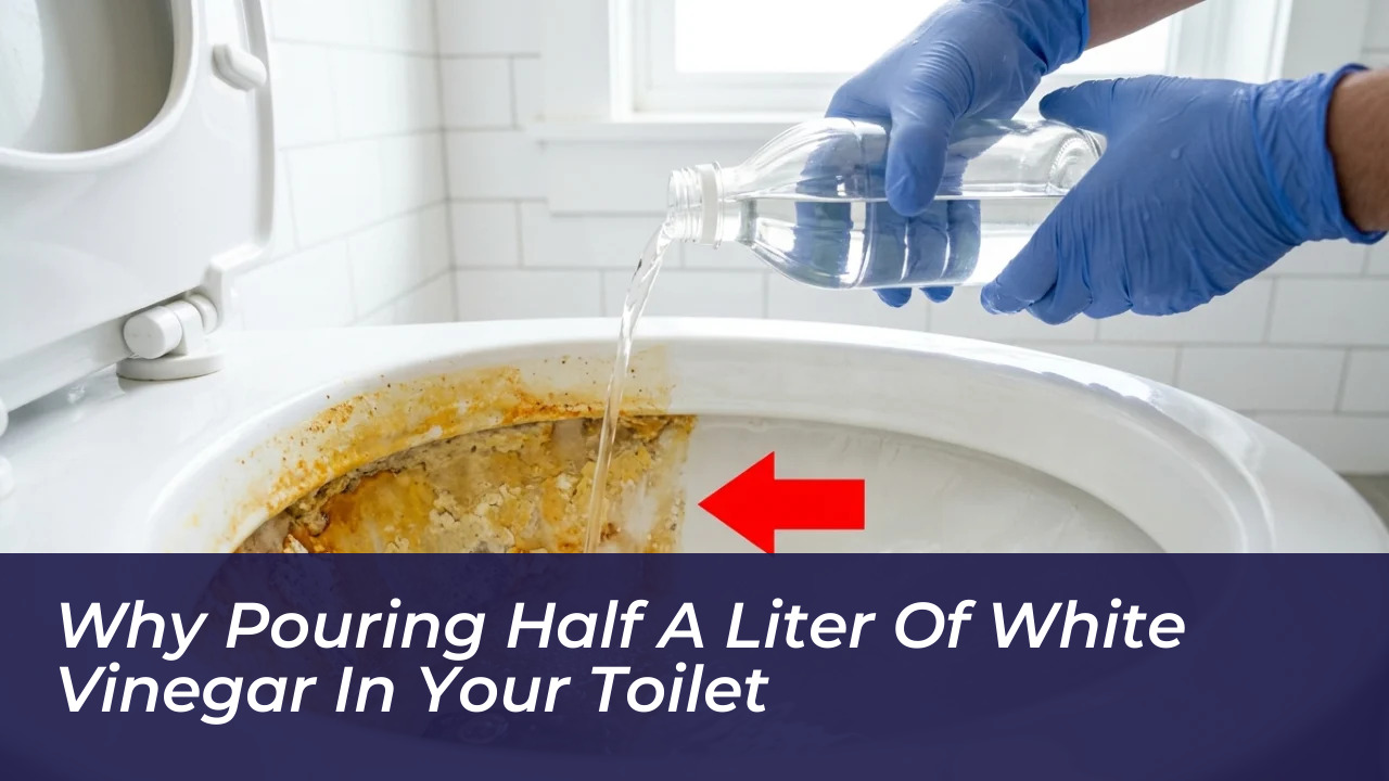 why pouring half a liter of white vinegar in your toilet GKrB