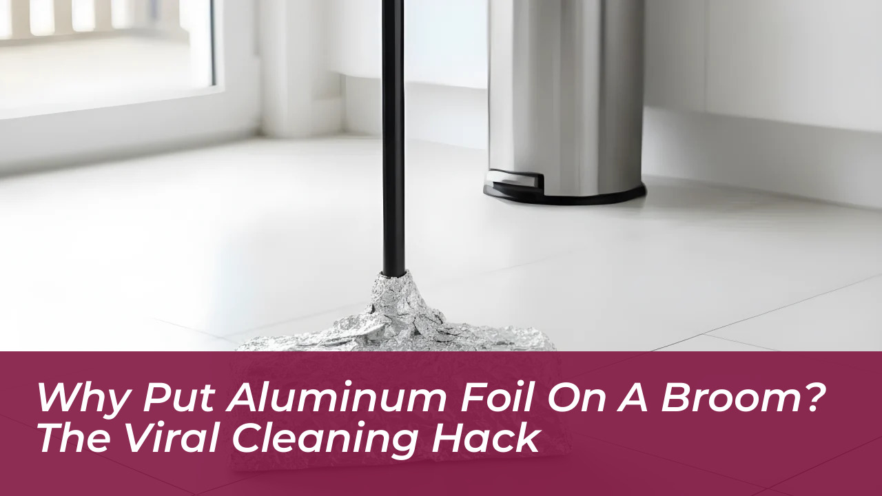 why put aluminum foil on a broom the viral cleaning hack DQvj