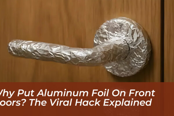 why put aluminum foil on front doors the viral hack explained IO6M