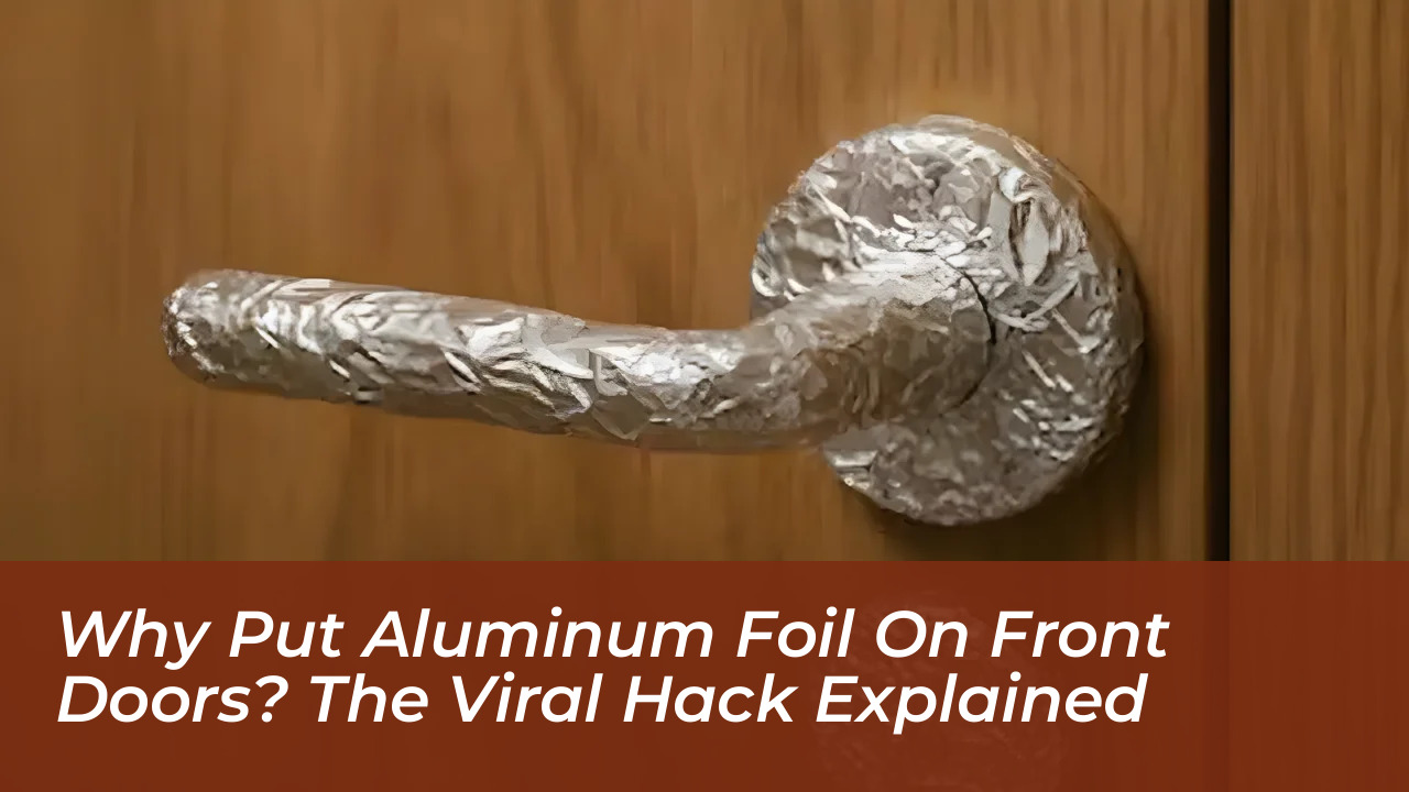 why put aluminum foil on front doors the viral hack explained IO6M