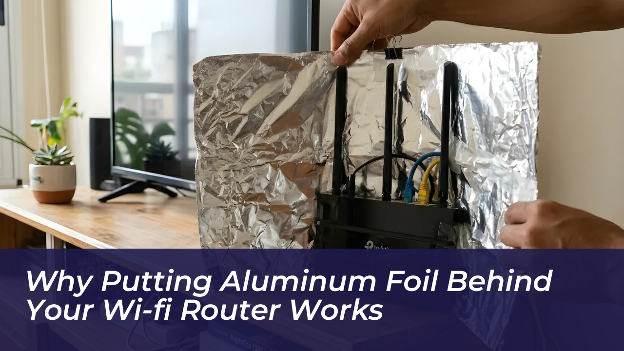 why putting aluminum foil behind your wi fi router works 1BtE