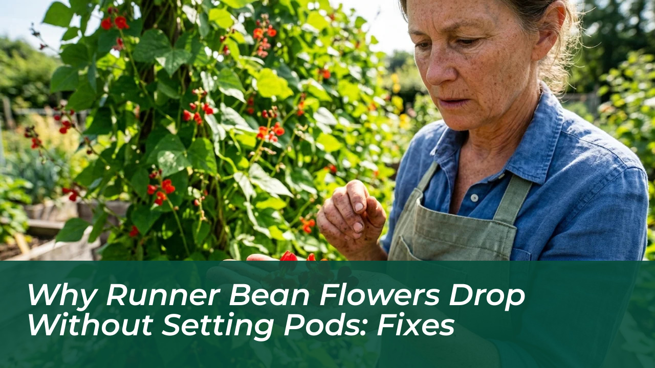 why runner bean flowers drop without setting pods fixes 8Hgl