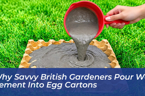 why savvy british gardeners pour wet cement into egg cartons Y3jP