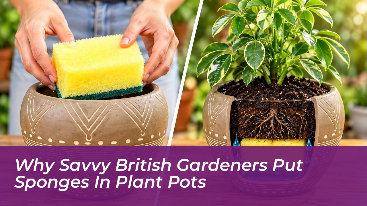why savvy british gardeners put sponges in plant pots wH18