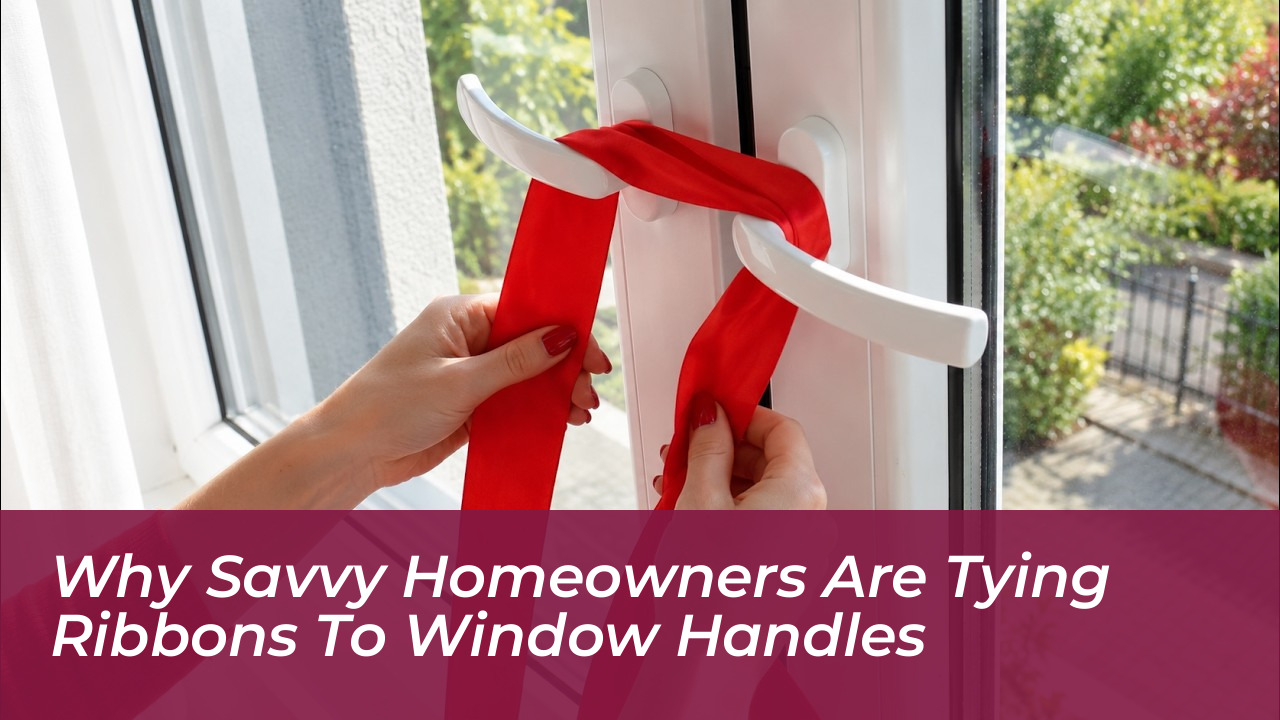 why savvy homeowners are tying ribbons to window handles VHLv