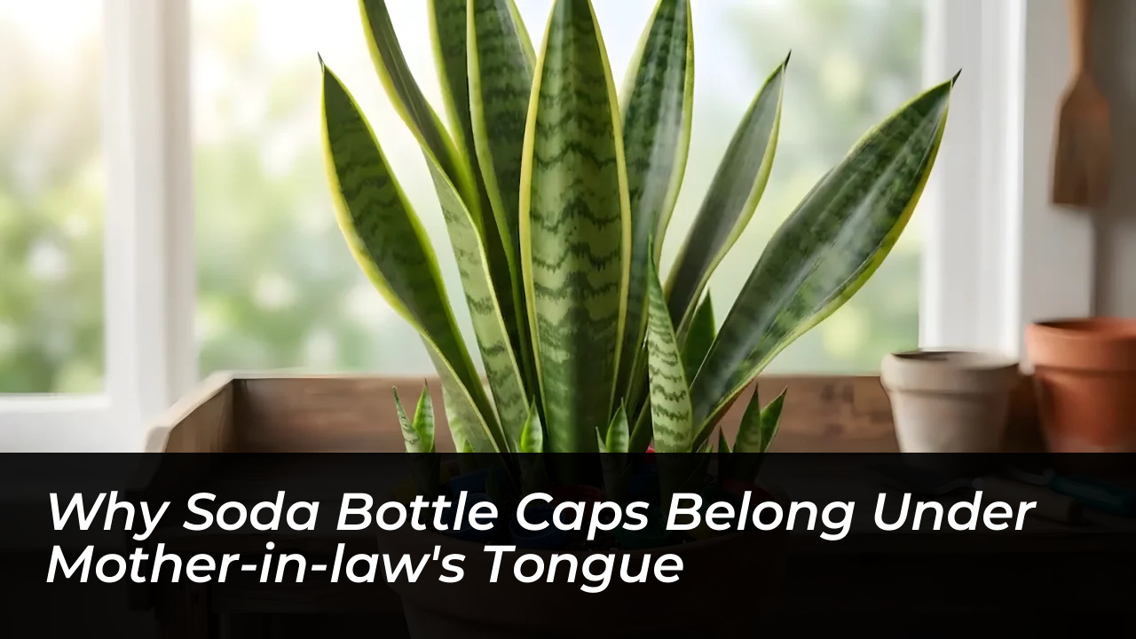 why soda bottle caps belong under mother in laws tongue WejK