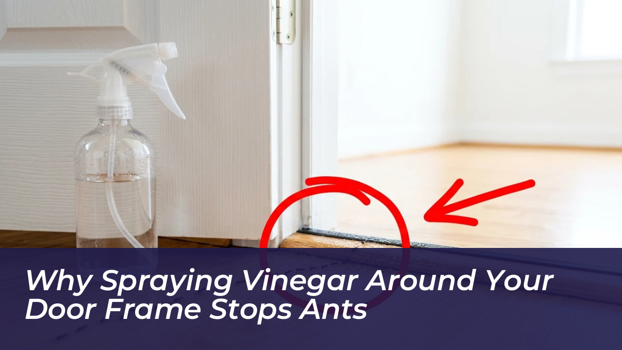 why spraying vinegar around your door frame stops ants 6pzu
