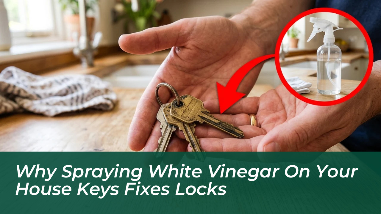 why spraying white vinegar on your house keys fixes locks 5oZr