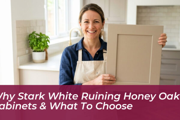 why stark white ruining honey oak cabinets what to choose Ge1f