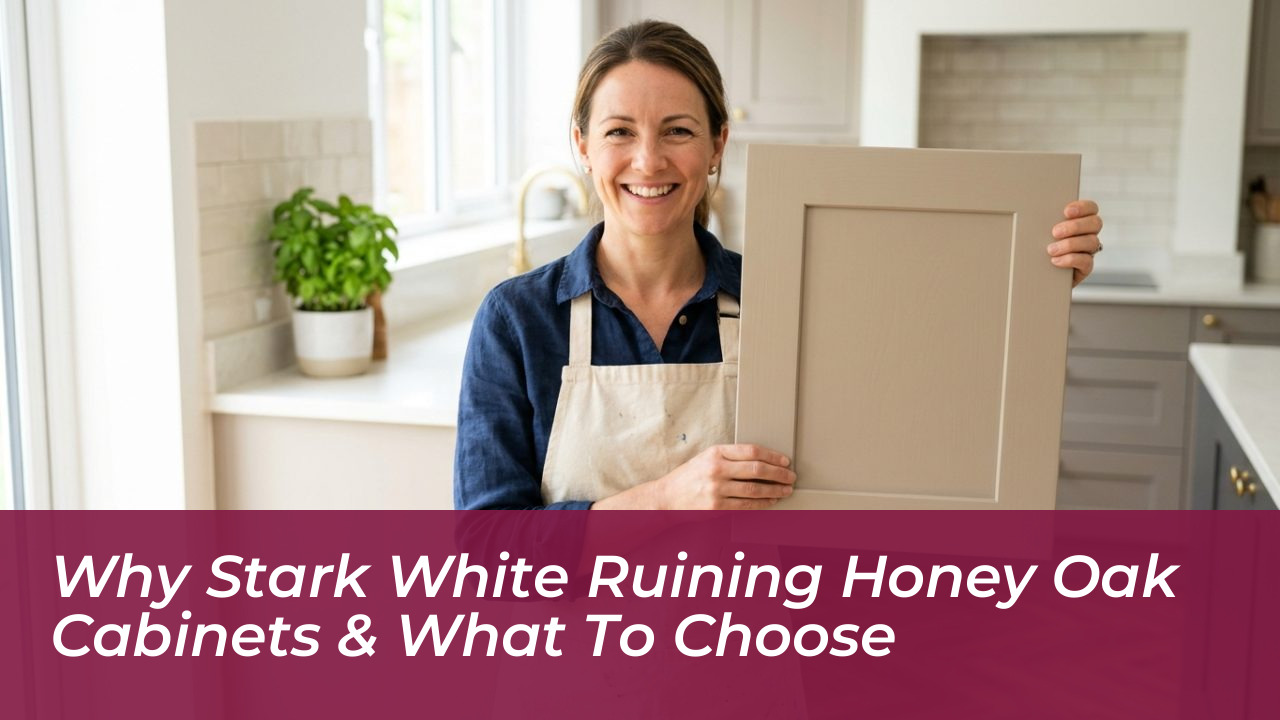 why stark white ruining honey oak cabinets what to choose Ge1f