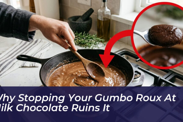 why stopping your gumbo roux at milk chocolate ruins it Gwdu