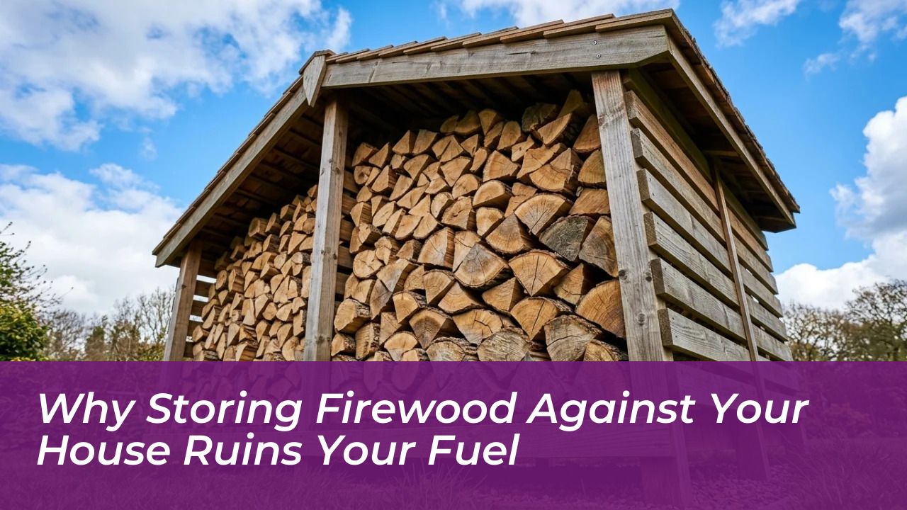 why storing firewood against your house ruins your fuel Zfva