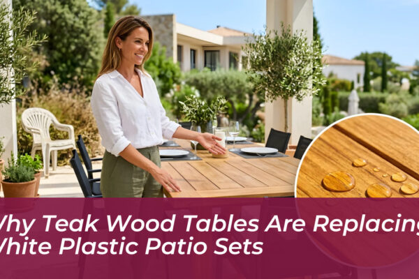 why teak wood tables are replacing white plastic patio sets rFak